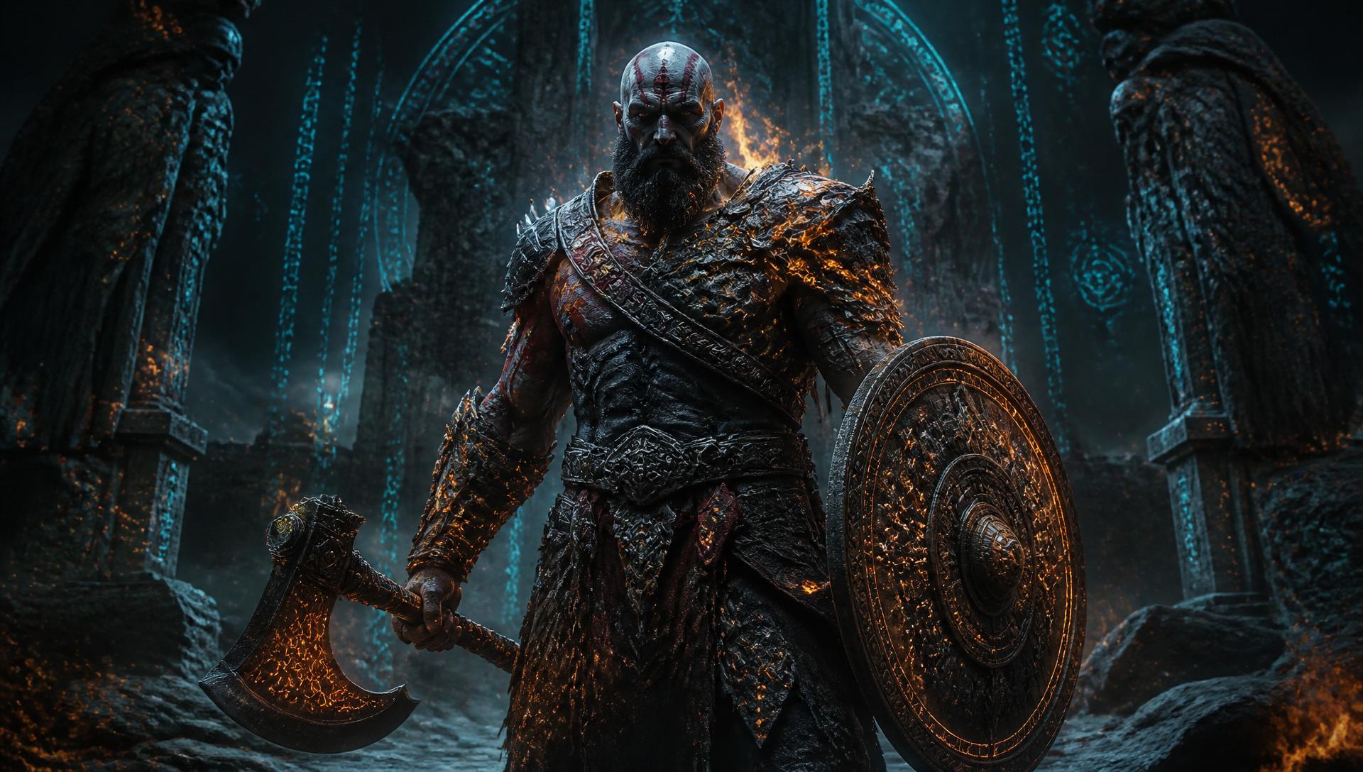 Battle-worn warrior of Maya Immortals